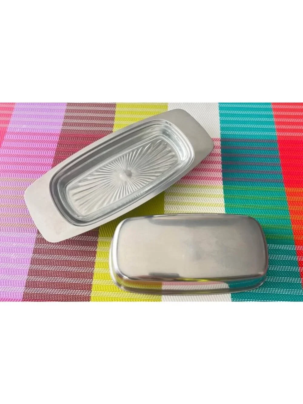 Vintage Selandia stainless steel butter dish-Denmark